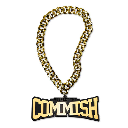 Fantasy Football Commish Acrylic Chain - Black/Gold
