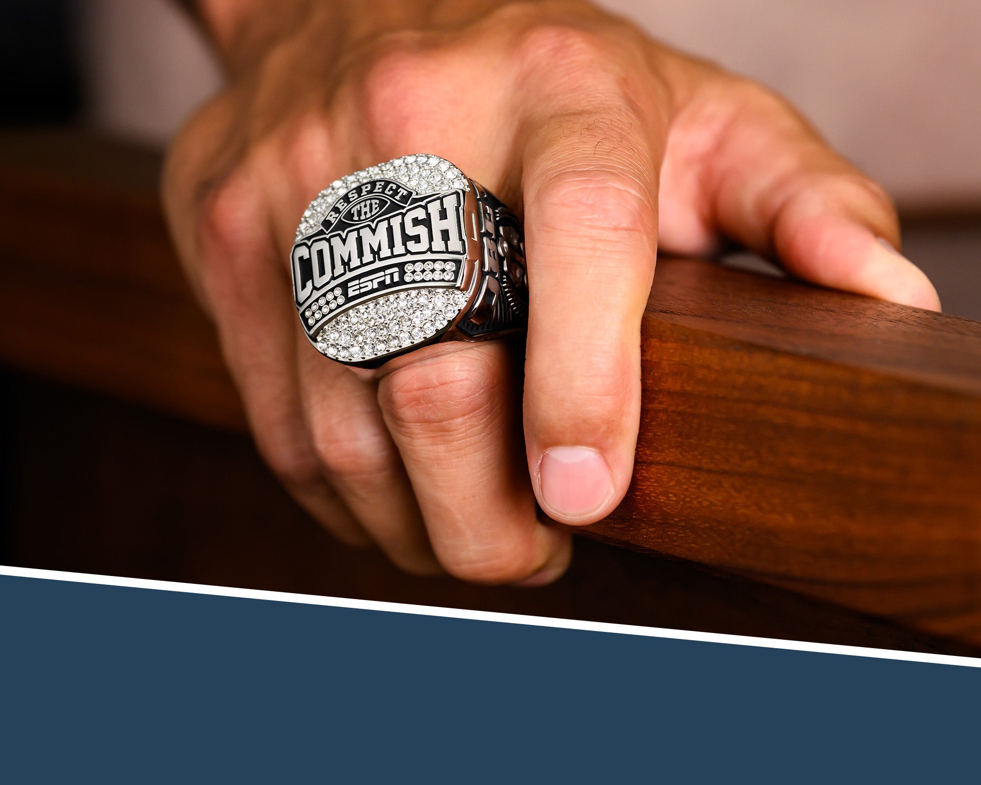 ESPN Respect the Commish Championship Ring