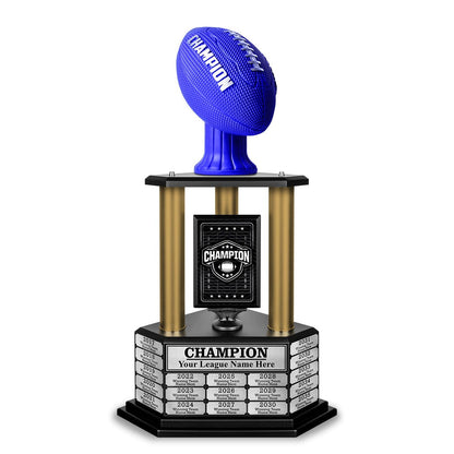 TrophySmack 26"-36" Perpetual Football Champion Trophy