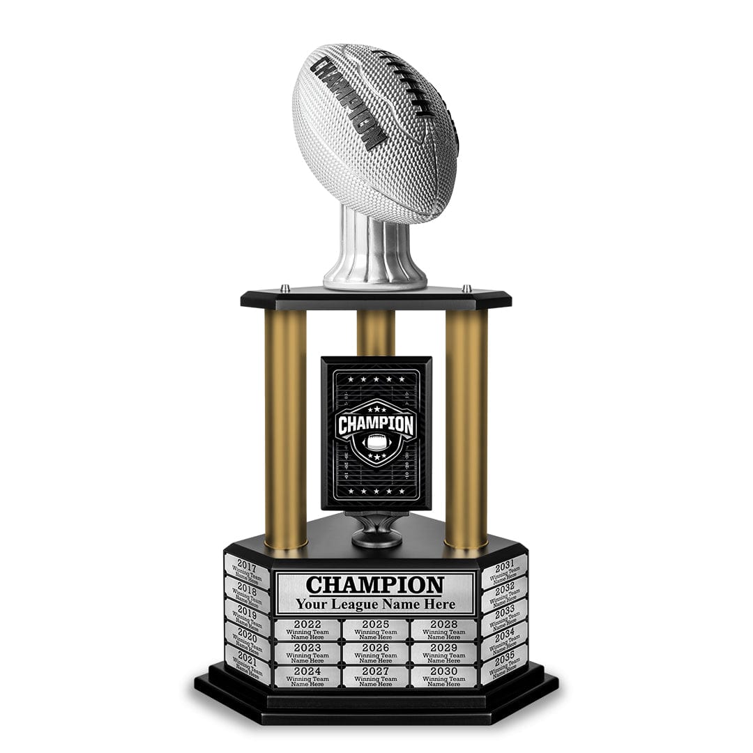 TrophySmack 26" - 36" Perpetual Football Champion Trophy