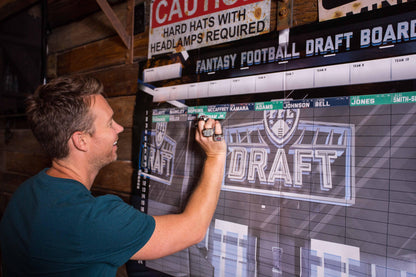 TrophySmack Championship Ring + 2021 NFL Superstar Fantasy Football Draft Board Kit - 12, 10, 8 team Bundle