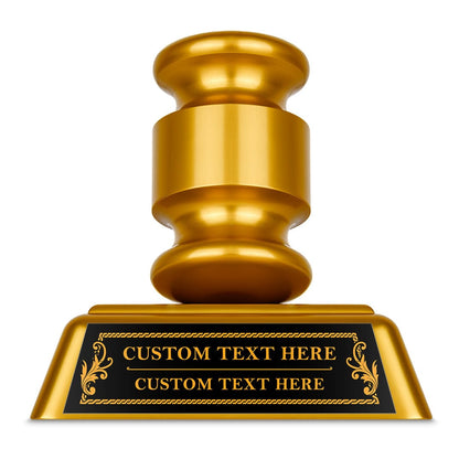 TrophySmack Golden Commissioner's Gavel