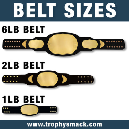 TrophySmack Mini Championship Belt - Custom 1lb Title Belt