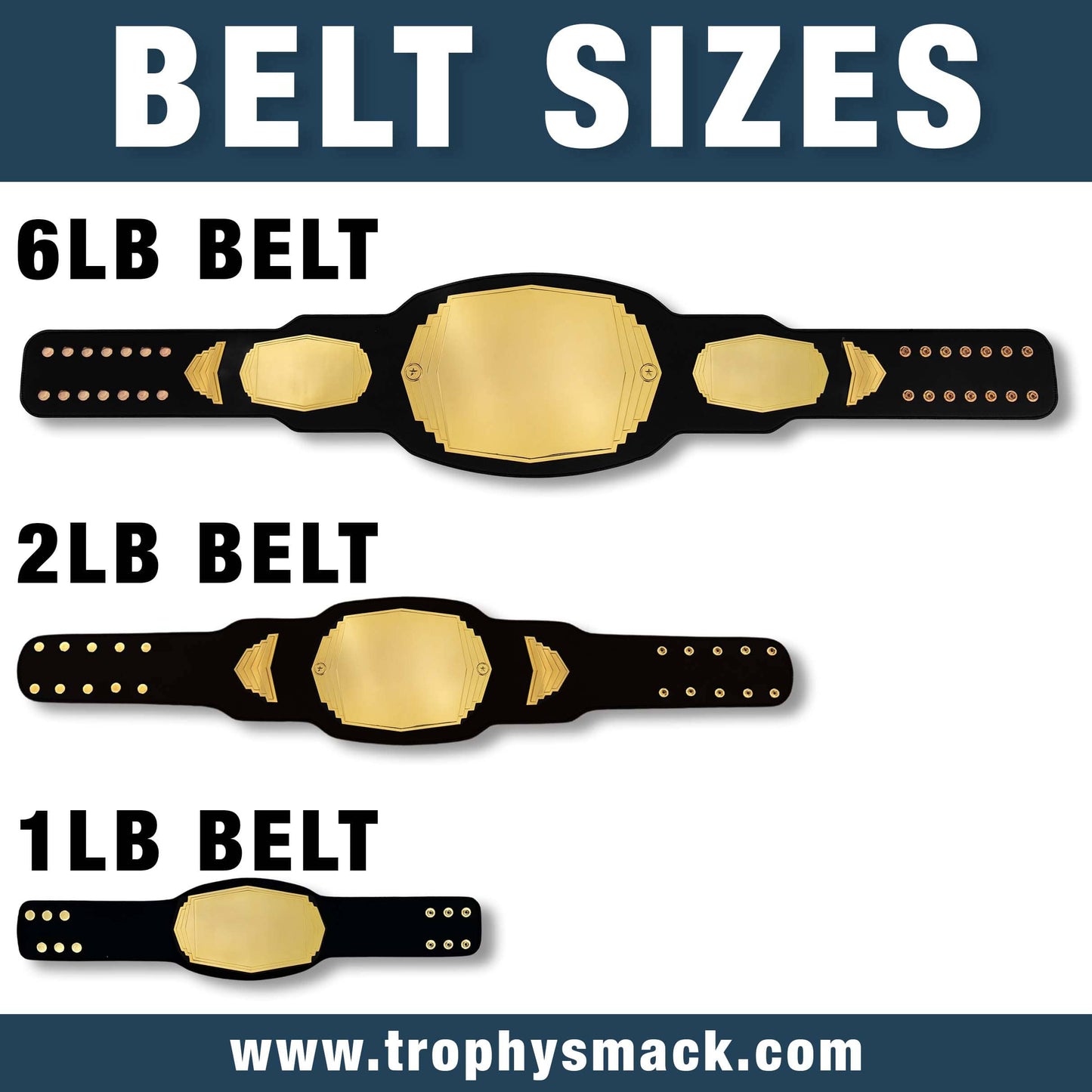 TrophySmack Mini Championship Belt - Custom 1lb Title Belt