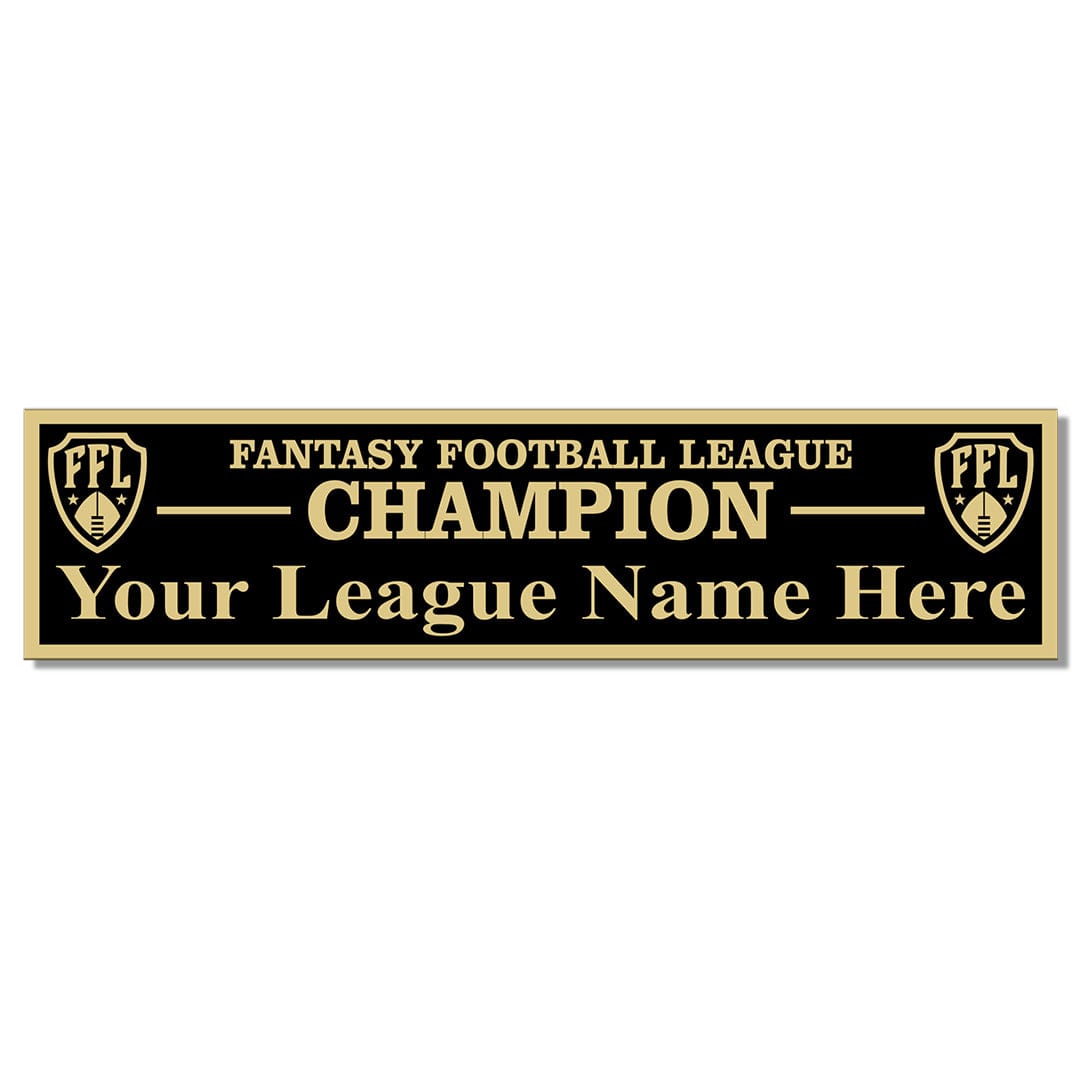 TrophySmack Perpetual League Plate - Black / Gold