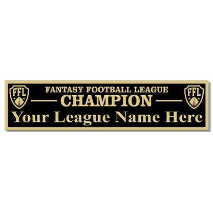 TrophySmack Perpetual League Plate - Black / Gold