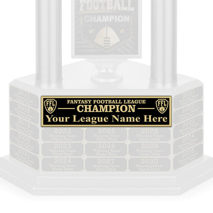 TrophySmack Perpetual League Plate - Black / Gold