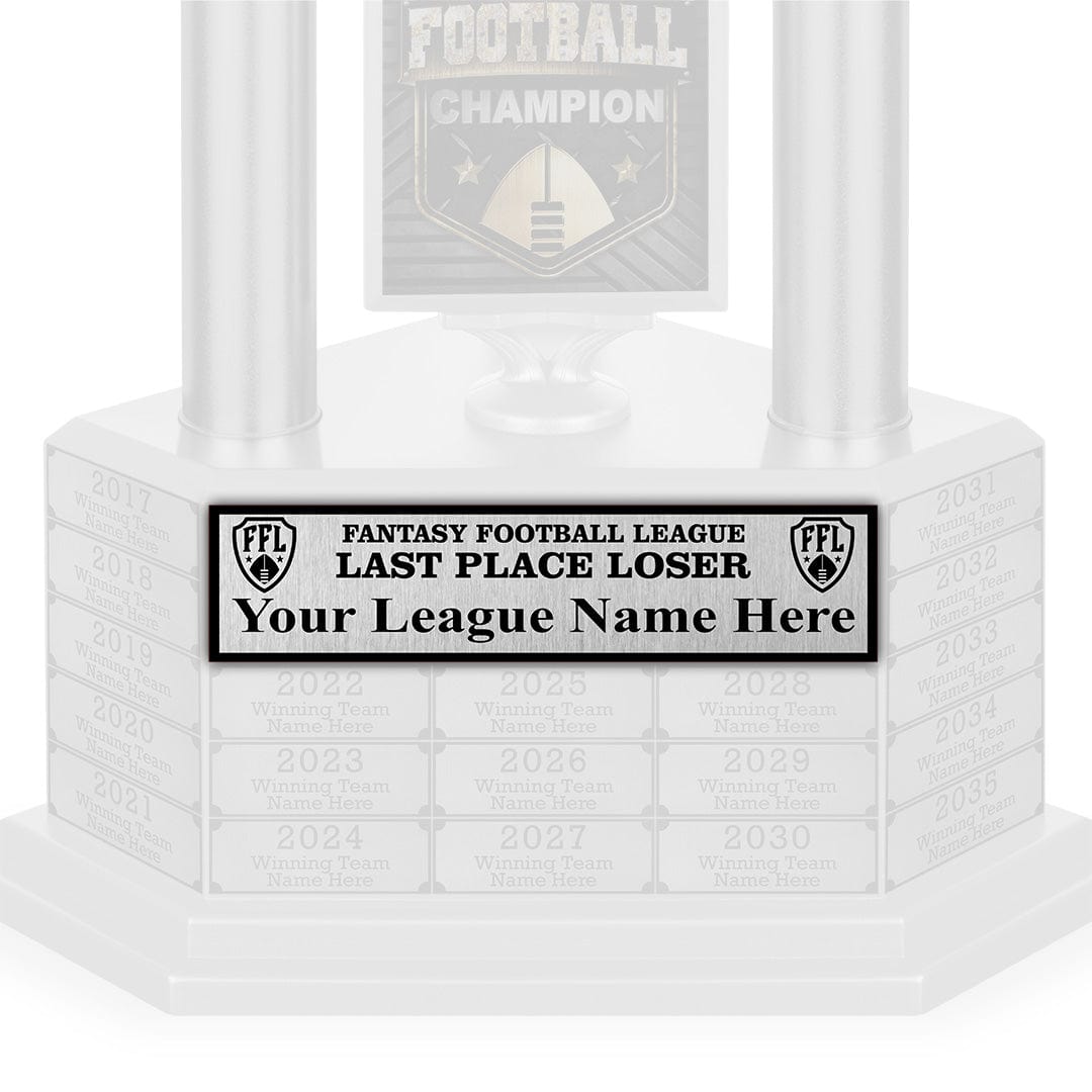 TrophySmack Perpetual League Plate - Loser