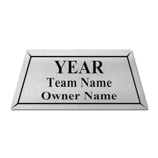 TrophySmack Ring Case Engraved Plate