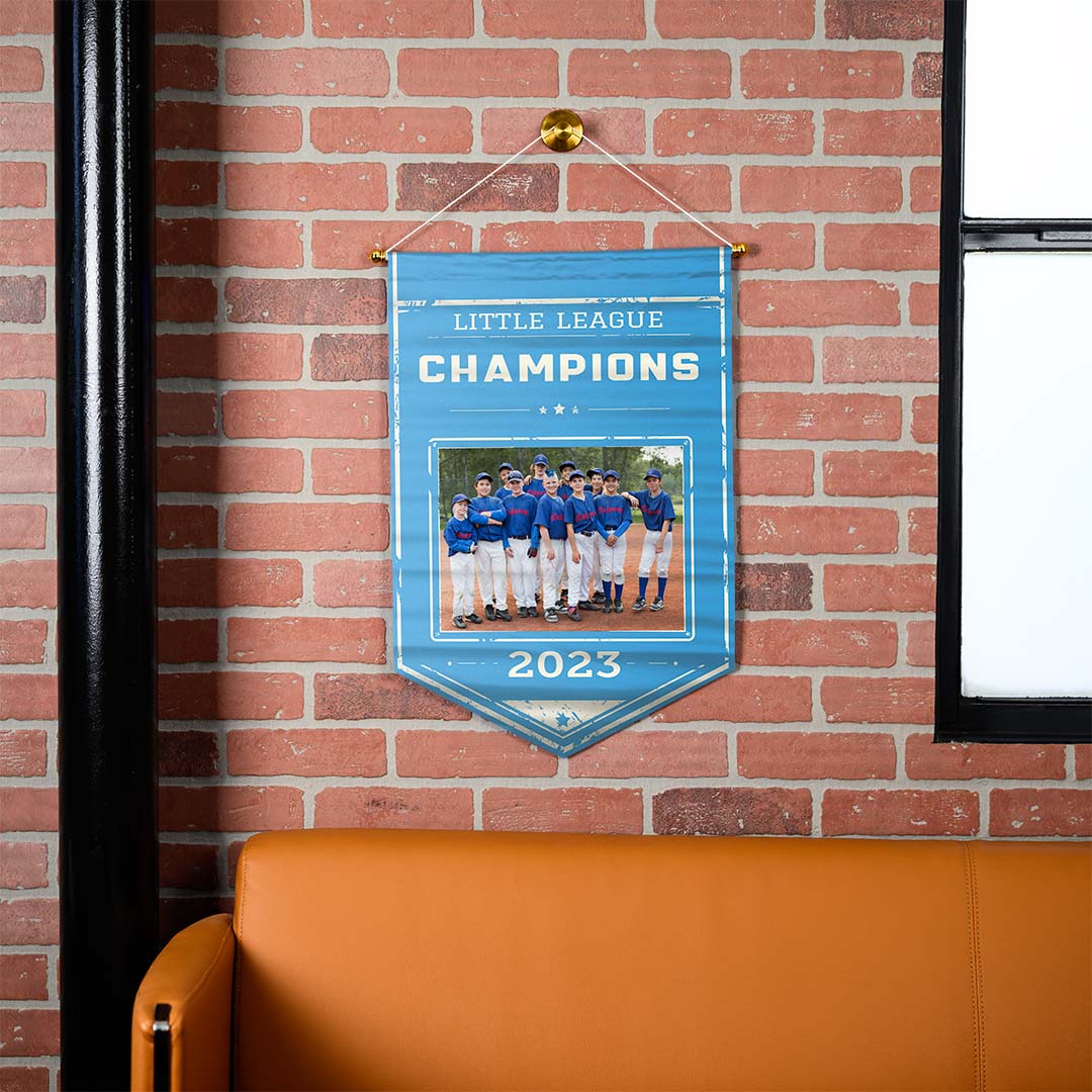 TrophySmack Ultimate "Upload Your Own" Hanging Wall Pennant